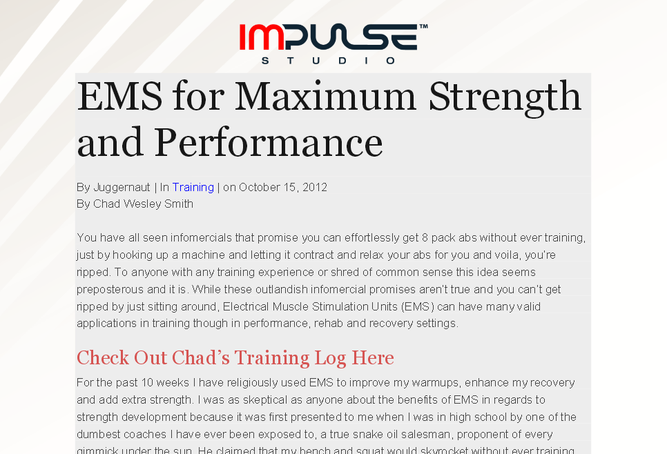EMS Experience Strength